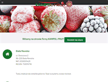 Tablet Screenshot of kampol-fruit.pl
